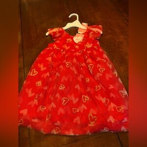 Isaac Mizrahi Red Heart-Embellished Dress